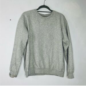 TNA Aritzia Cozy AF Size Medium Crewneck Grey Fleece Sweatshirt